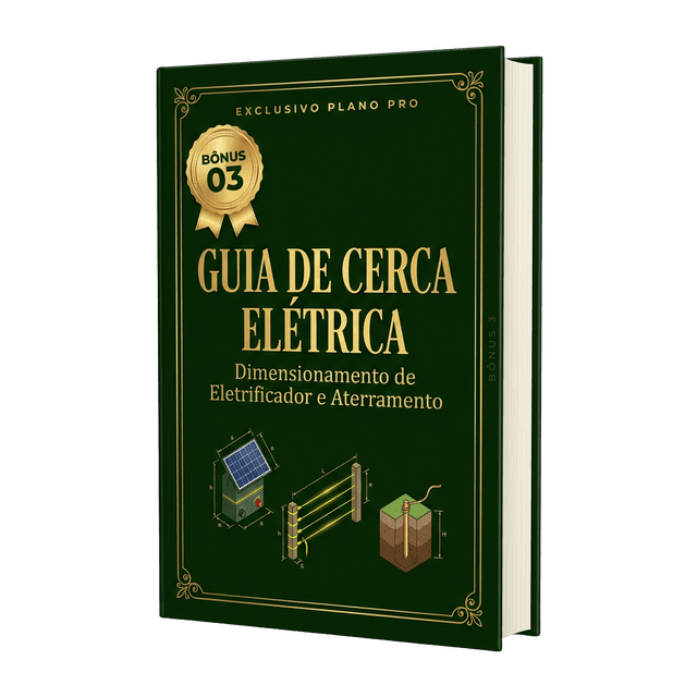 Mão segurando Guia Cerca Elétrica